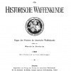 Zeitschrift Fur Historische Waffenkunde 1897, 1